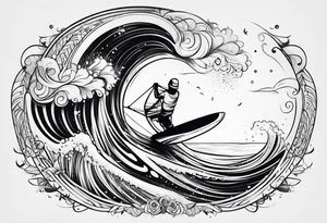 Windsurfer tattoo idea