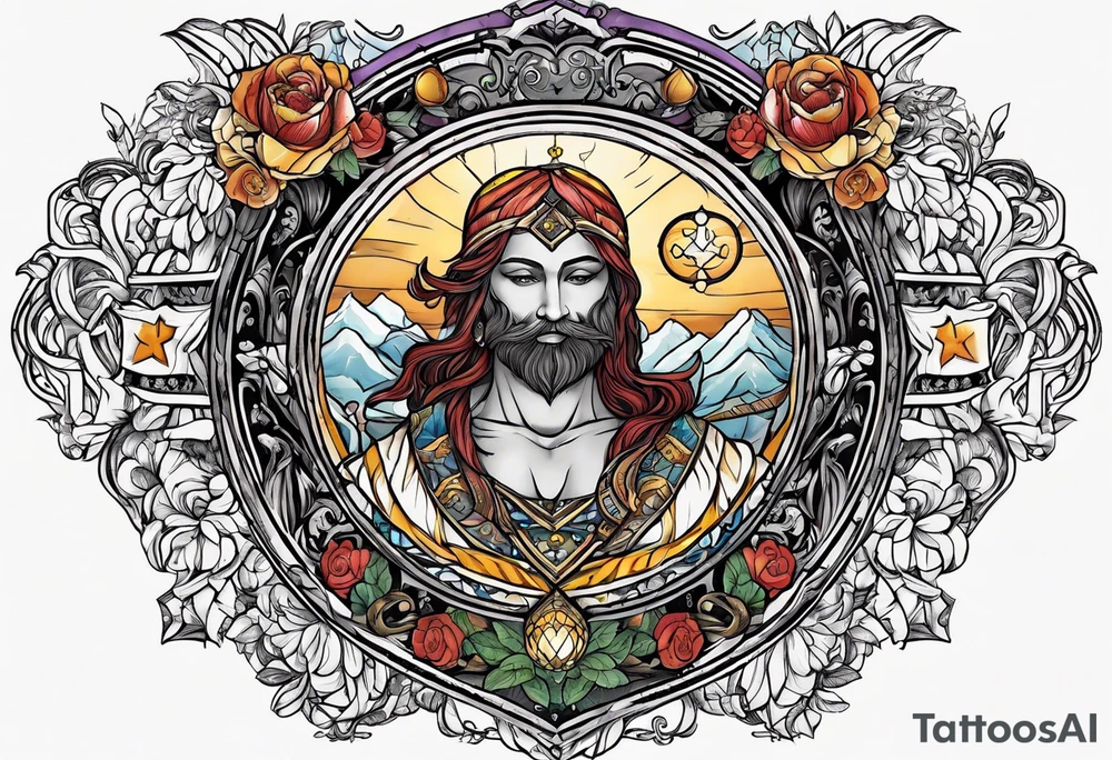 The idea of strength in a tarot card tattoo idea