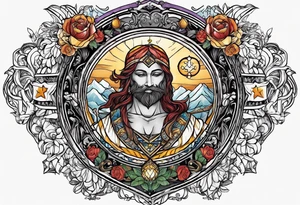 The idea of strength in a tarot card tattoo idea