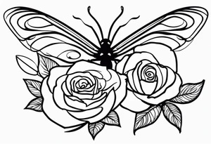 Rose, Virgo, dragon fly tattoo idea