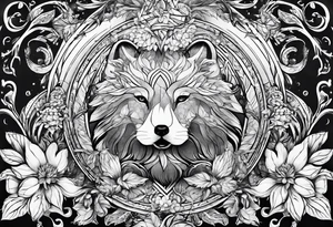 concept design, nature, no animals , no flowers tattoo idea