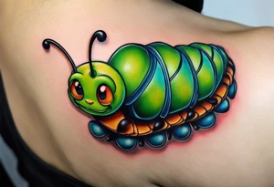 The caterpillar from the Pixar movie bugs life tattoo idea