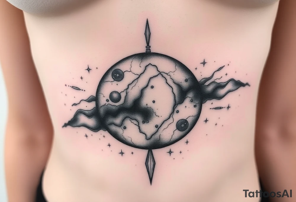 outer space tattoo idea