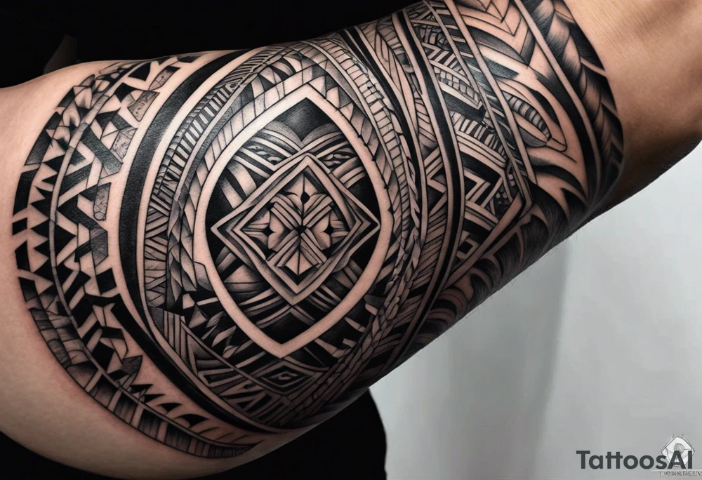 samoan tribal forearm tattoo, show on forearm tattoo idea