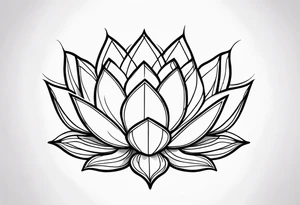 gemstone lotus flower tattoo idea