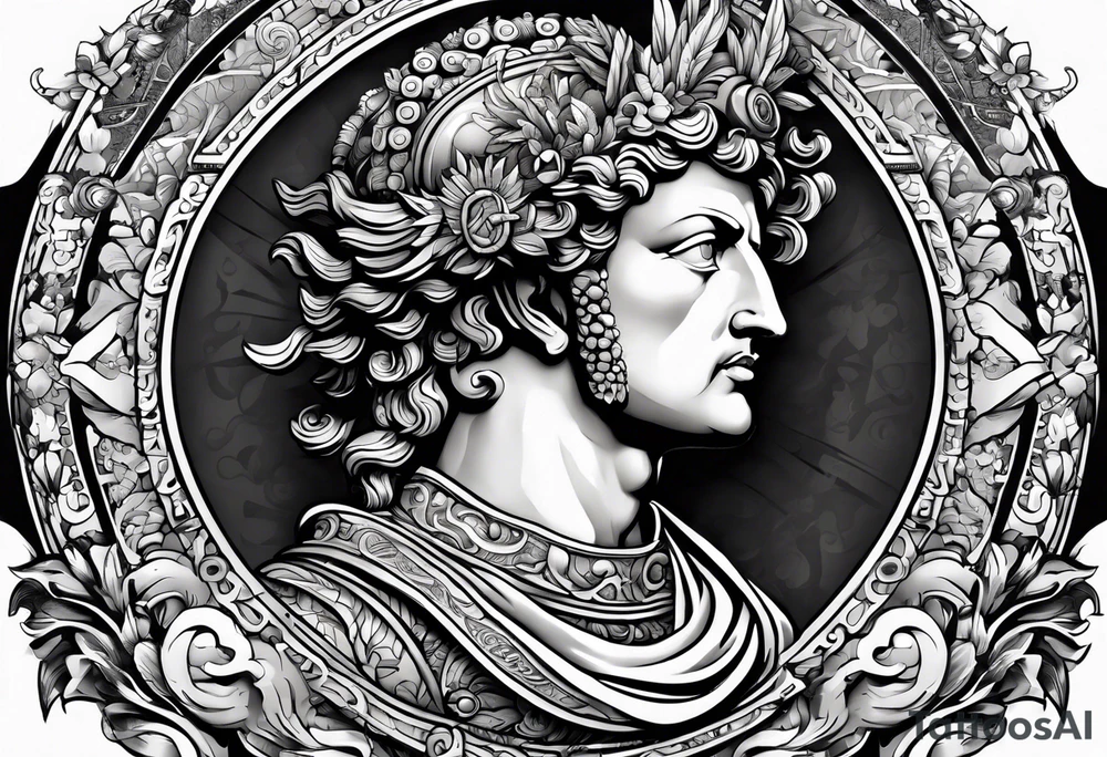 A picture of Marcus Aurelius tattoo idea