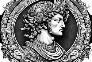 A picture of Marcus Aurelius tattoo idea