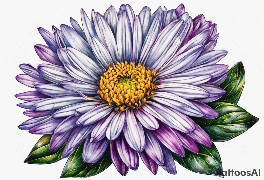 aster design tattoo idea