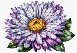 aster design tattoo idea