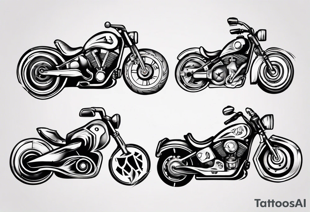 motorcycle handles tattoo idea