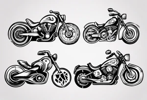 motorcycle handles tattoo idea