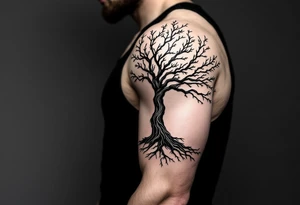 tree tattoo symbolizing order tattoo idea