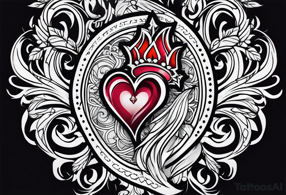 sacred heart tattoo idea