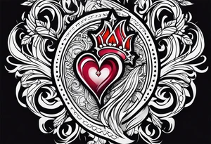 sacred heart tattoo idea