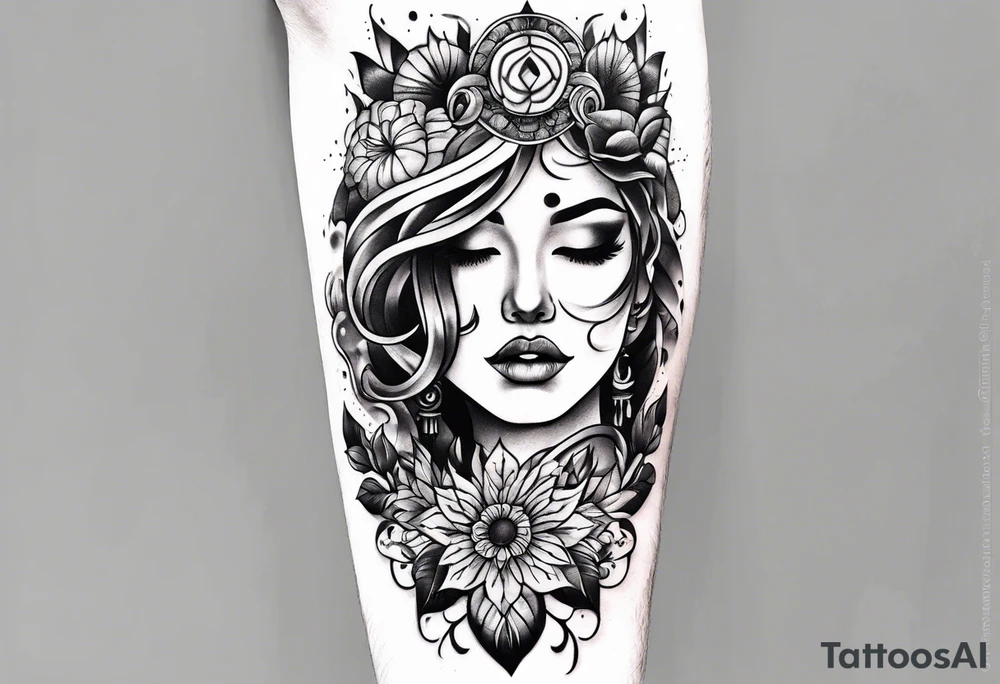 Végétale arm tattoo idea