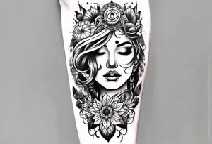 Végétale arm tattoo idea