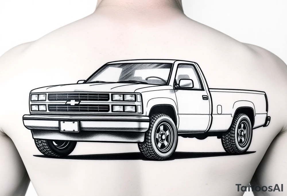 1993 Chevy Silverado 1500 tattoo idea