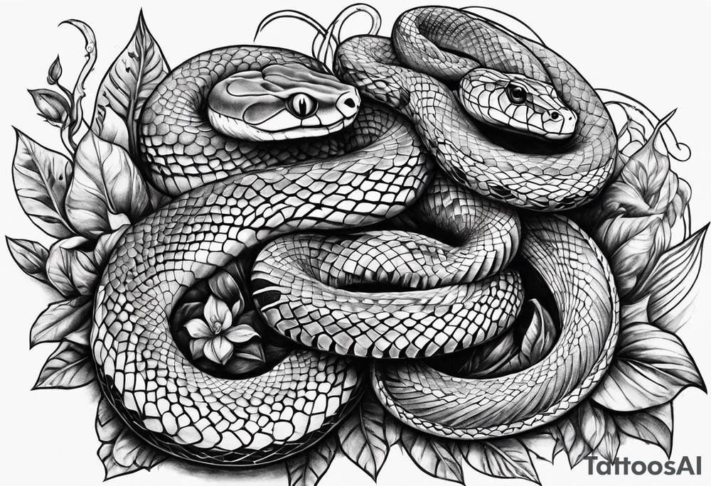 Snakes tattoo idea