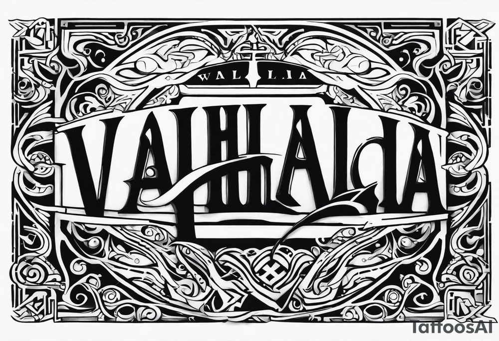 Valhalla stairs  sword tattoo idea