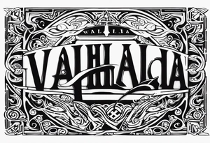 Valhalla stairs  sword tattoo idea