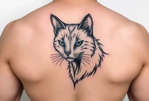 black cat tattoo idea