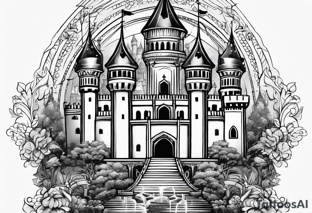 castle tattoo idea