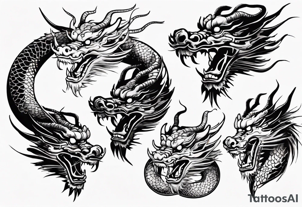 Chinese dragon tattoo idea