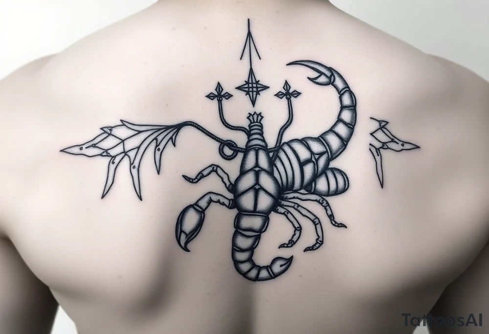 Virgo, Scorpio combine tattoo idea