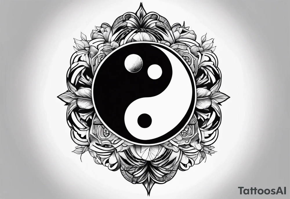 daftpunk ying yang tattoo idea