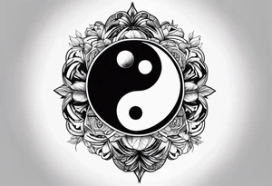 daftpunk ying yang tattoo idea