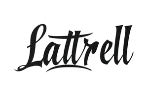 Gangsta cursive 
Lettering style fonts that say Latrell tattoo idea