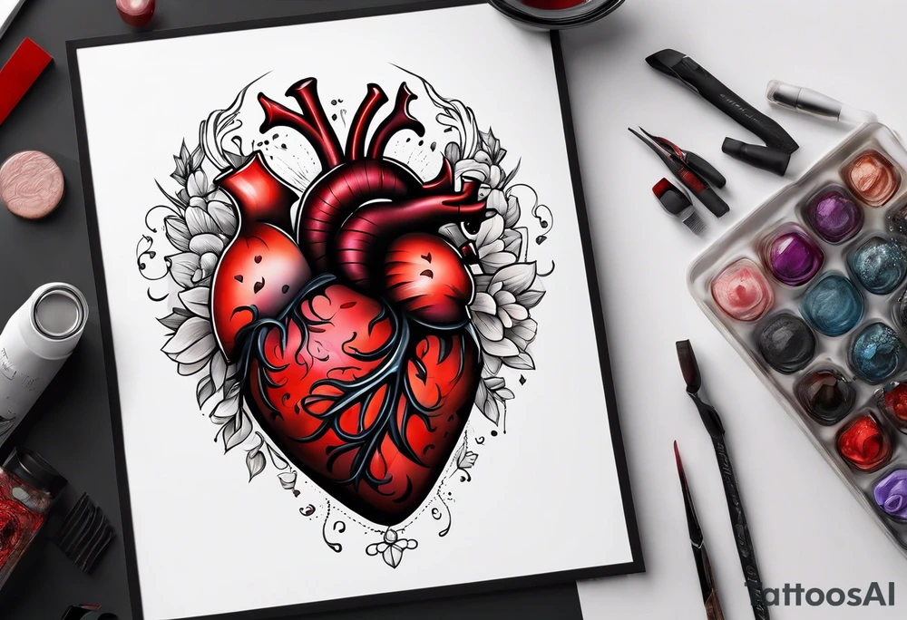 Healed heart tattoo idea