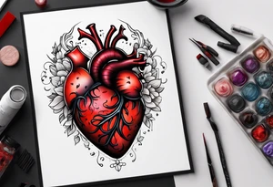 Healed heart tattoo idea