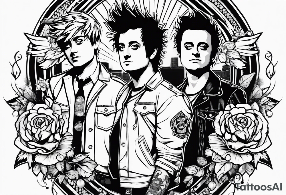 green day band tattoo tattoo idea