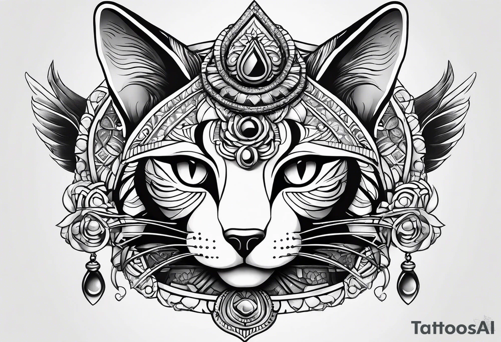 Bastet goddess tattoo idea
