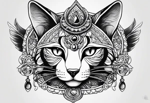 Bastet goddess tattoo idea