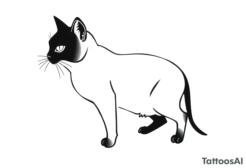 Black Cat tattoo idea