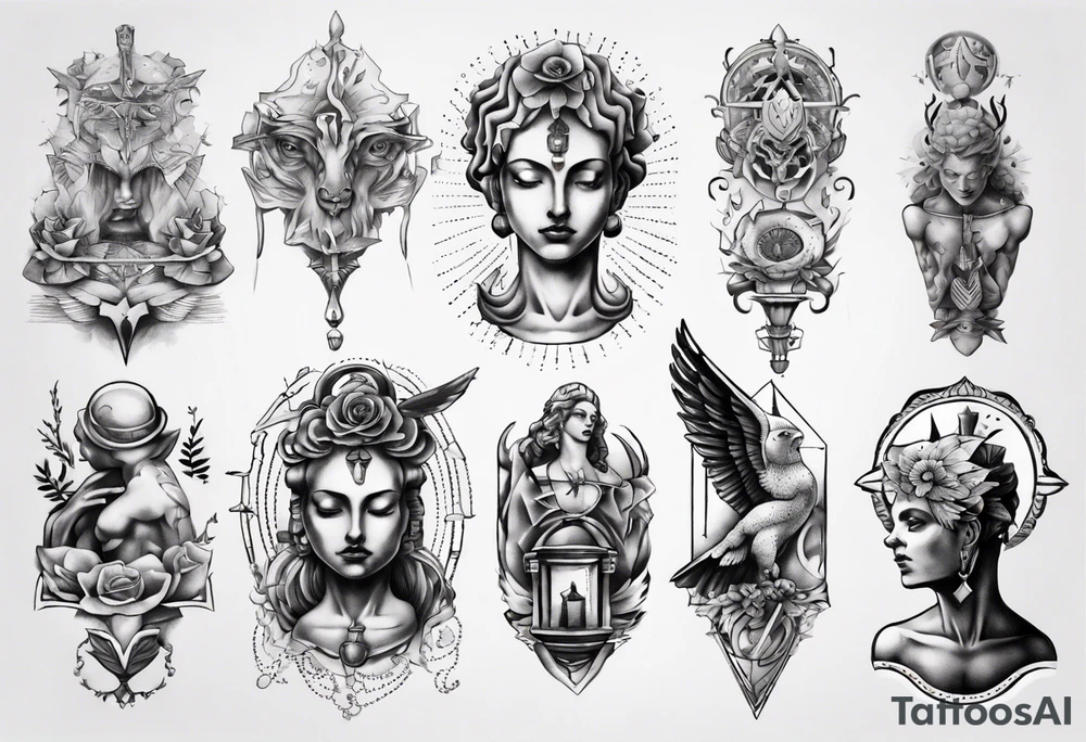 Statue tattoo idea