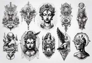 Statue tattoo idea