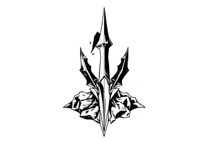 cover up behind the ear vertical tattoo idea