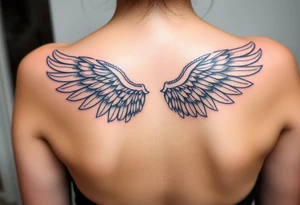 meaningful wings tattoo idea