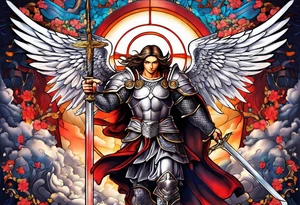 st michael tattoo idea