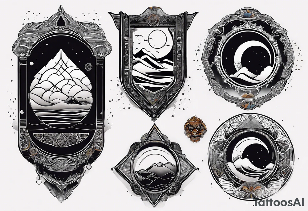 From the books dune, something representing Usul tattoo idea