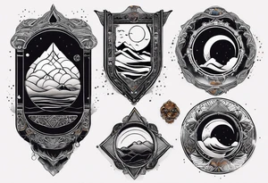 From the books dune, something representing Usul tattoo idea