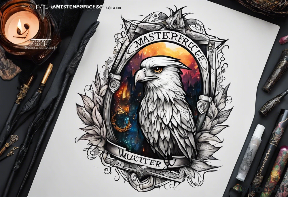 Harry Potter themed full sleeve tattoo idea