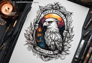 Harry Potter themed full sleeve tattoo idea