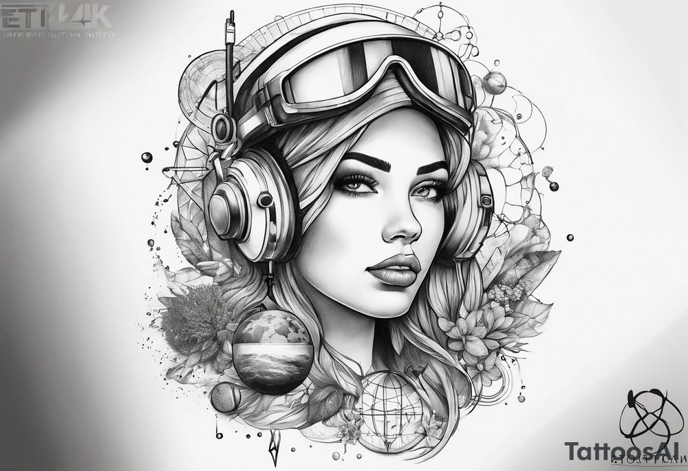 science tattoo. tattoo idea