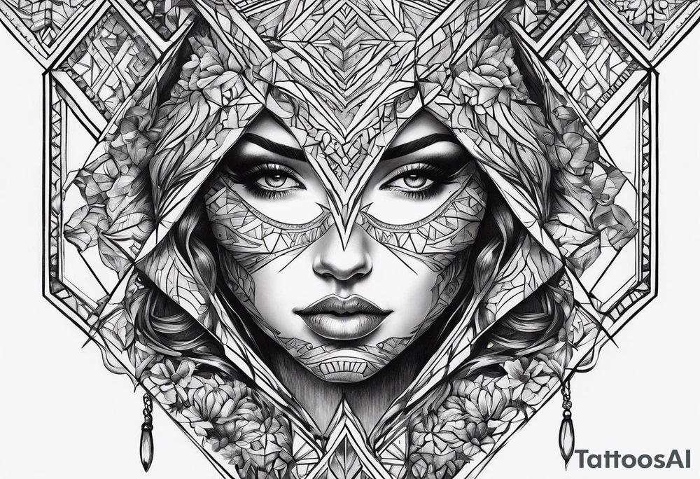 Juste un losange vide tattoo idea