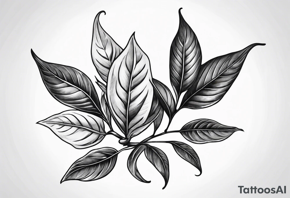 Make a sprig with bay leaf tattoo idea