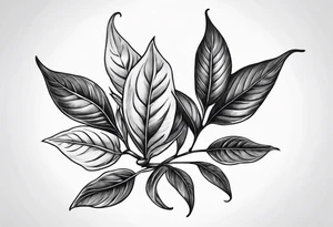 Make a sprig with bay leaf tattoo idea